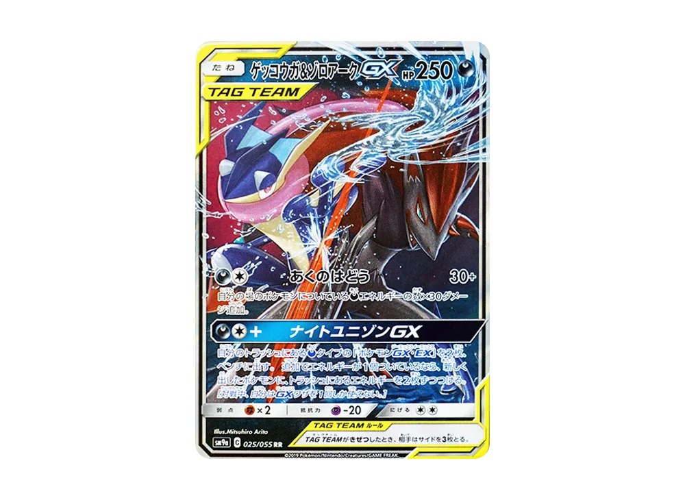 PSA10 Greninja & Zoroark GX RR [SM9a 025/055](Enhanced Expansion