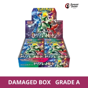 SV1A-Triplet Beat Japanese Pokemon Booster Box - Damaged Box - regular product image with Damaged Box Grade A label
