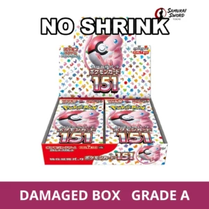 【No Shrink】SV2A-Pokemon 151 Japanese Pokemon Booster Box - Damaged Box - regular product image with Damaged Box Grade A label