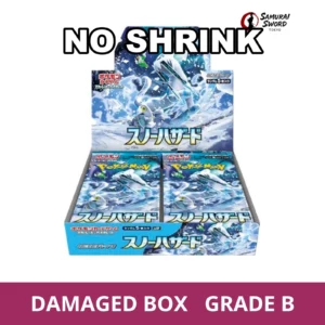 【No Shrink】SV2P-Snow Hazard Japanese Pokemon Booster Box - Damaged Box (Grade B) - regular product image with Damaged Box Grade B label