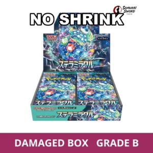 【No Shrink】SV7-Stellar Miracle Japanese Pokemon Booster Box - Damaged Box (Grade B) - regular product image with Damaged Box Grade B label