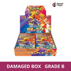 SV9A-Heat Wave Arena Japanese Pokemon Booster Box - Damaged Box (Grade B) - regular product image with Damaged Box Grade B label