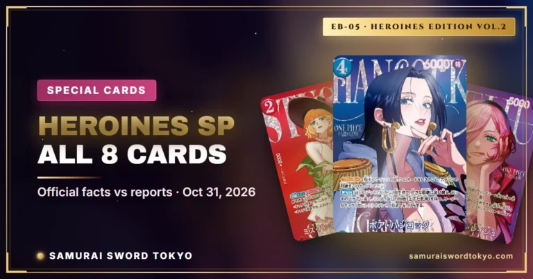One Piece EB-05 Heroines SP: Alle 8 Special Cards gemeldet