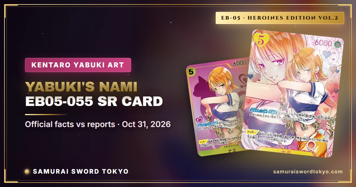 ひなこカート Nami EB05-055 Kentaro Yabuki One Piece Card, 2 Versions