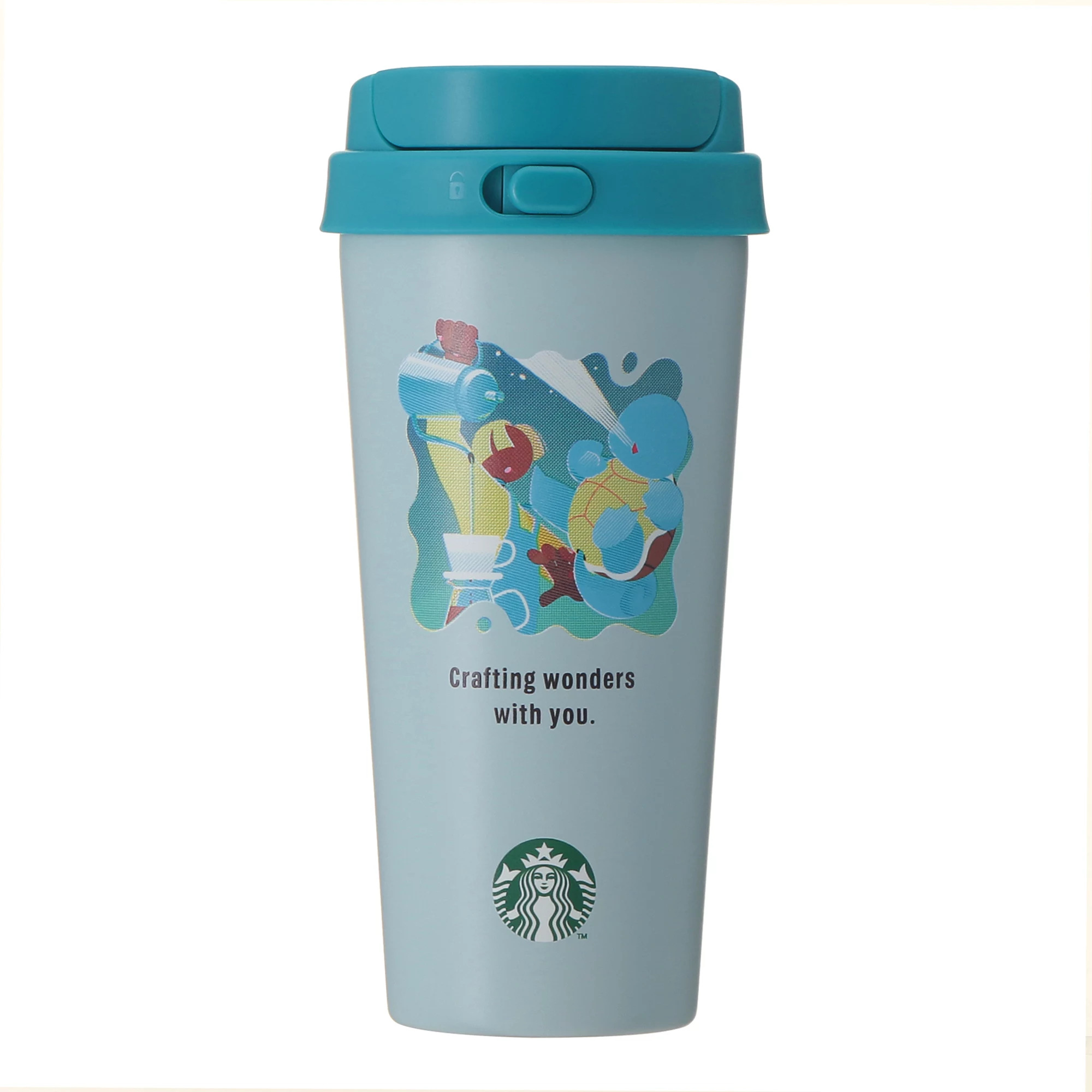 Pokémon + STARBUCKS Stainless Steel TOGO Bottle Squirtle 473ml - product image