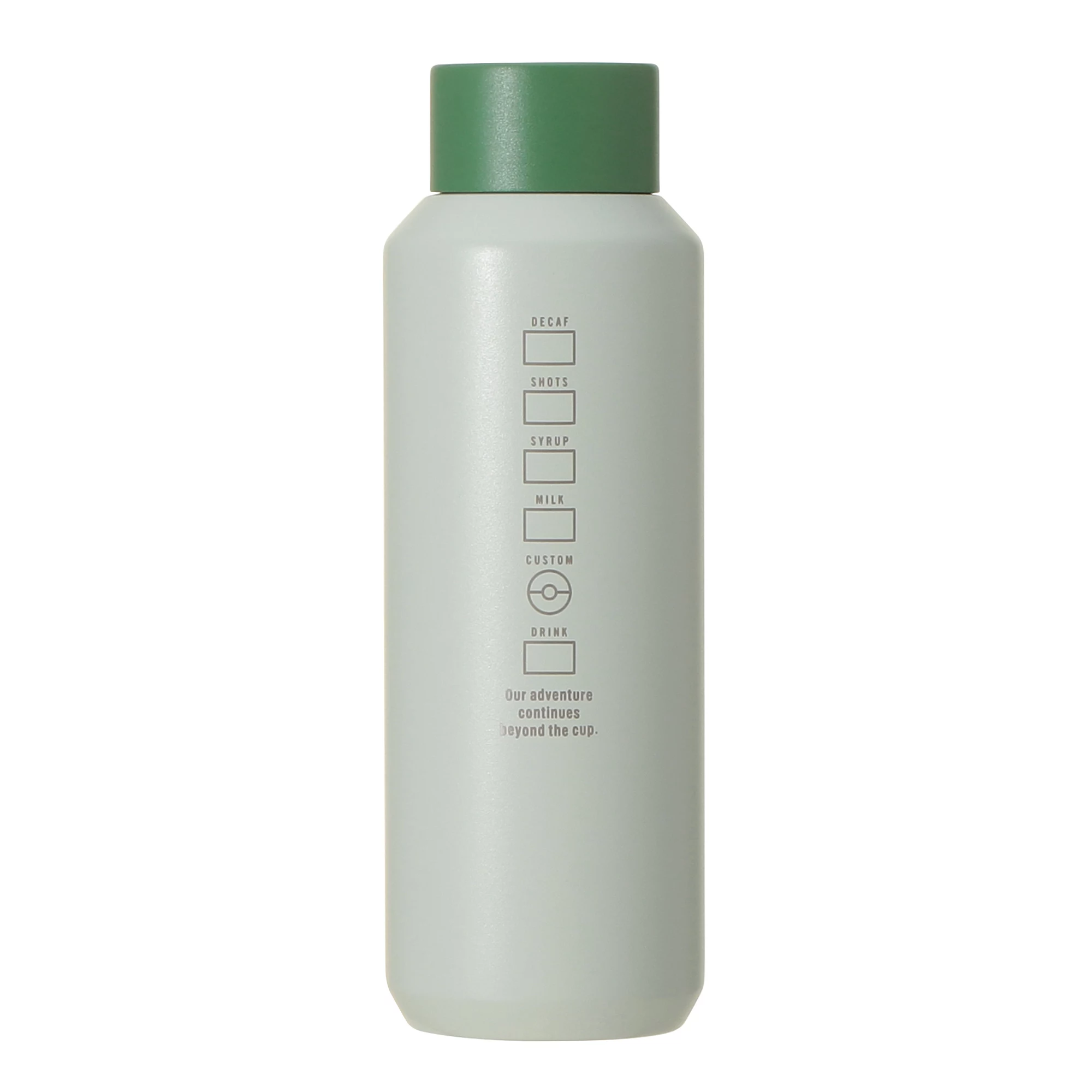 Pokémon + STARBUCKS Stainless Steel Bottle Bulbasaur 473ml - detail