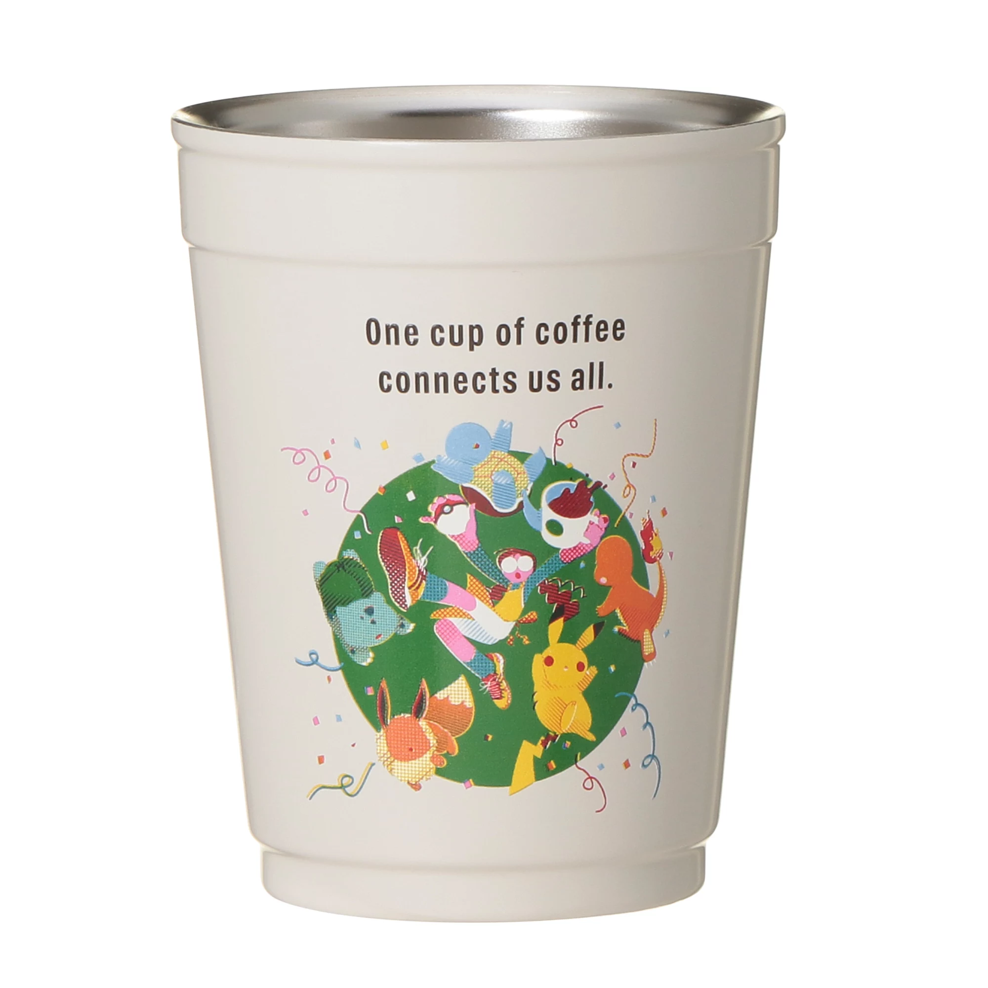 Pokémon + STARBUCKS 2WAY Stainless Steel Cup / Holder - Coffee Connection 355 ml - detail