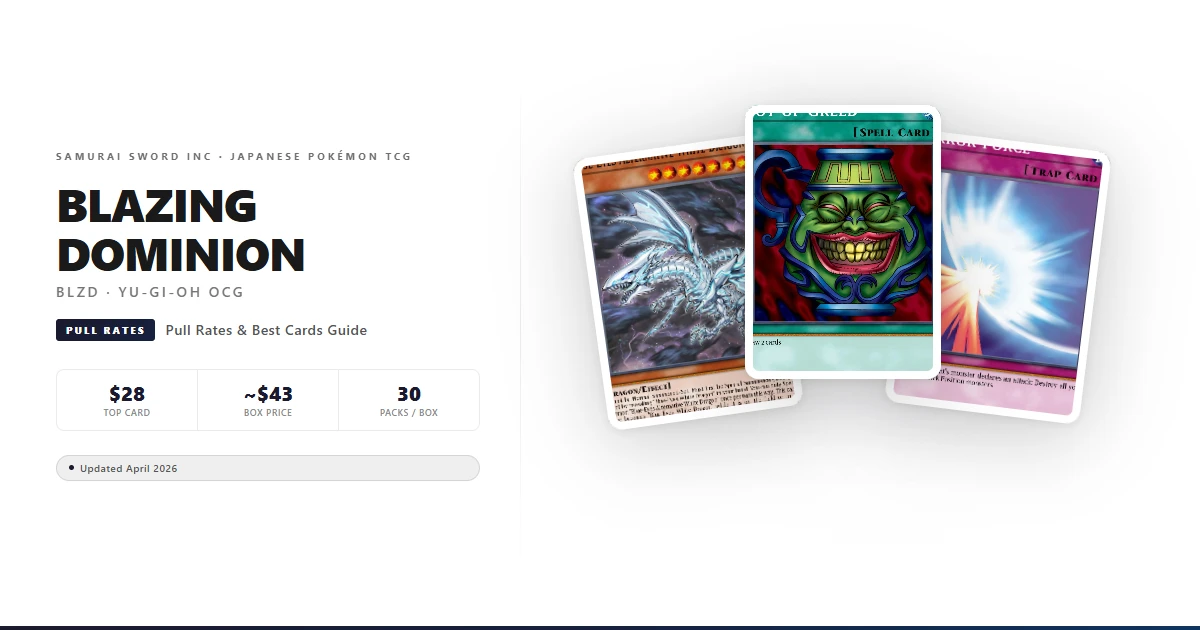 BLZD Blazing Dominion Pull Rates, Best Cards & Box Guide (2026)