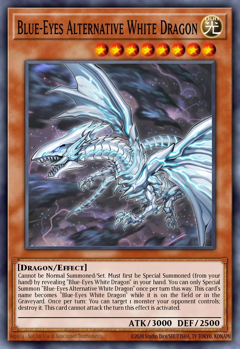 Blue-Eyes Alternative White Dragon Quarter Century Secret Rare from BLZD Blazing Dominion