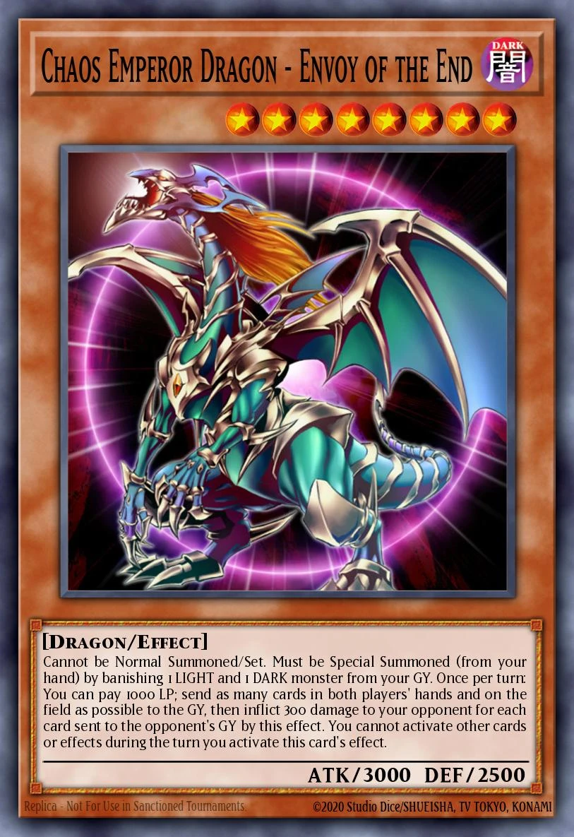 Chaos Emperor Dragon Secret Rare from CORI Chaos Origins