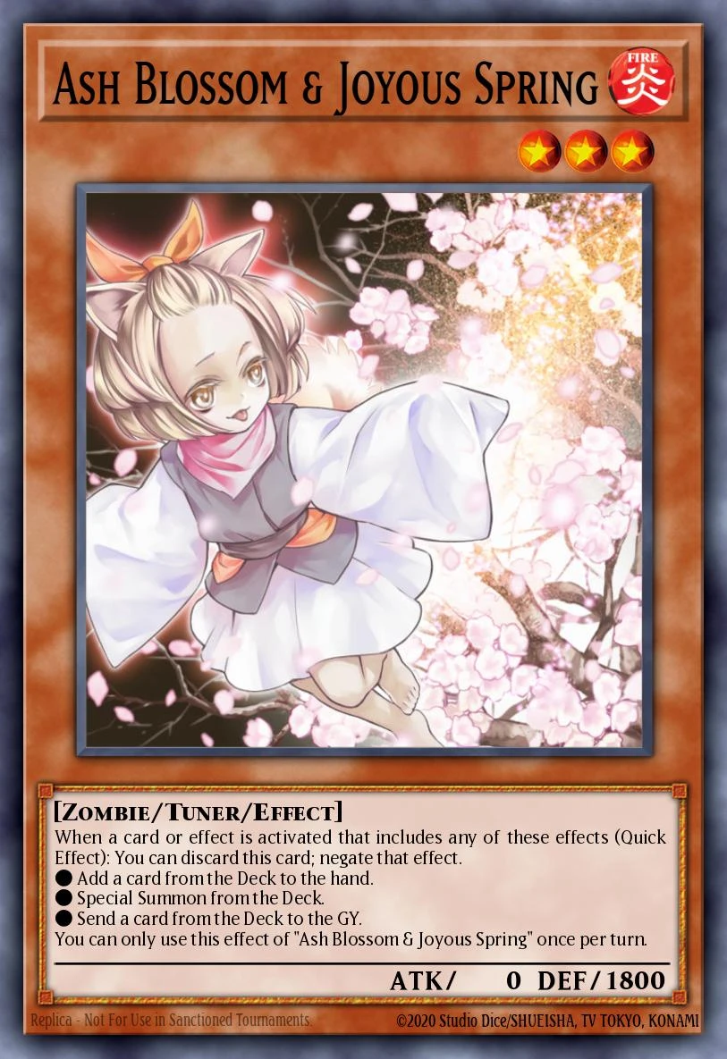 Ash Blossom y Joyous Spring Secret Rare de DUAD Duelist Advance