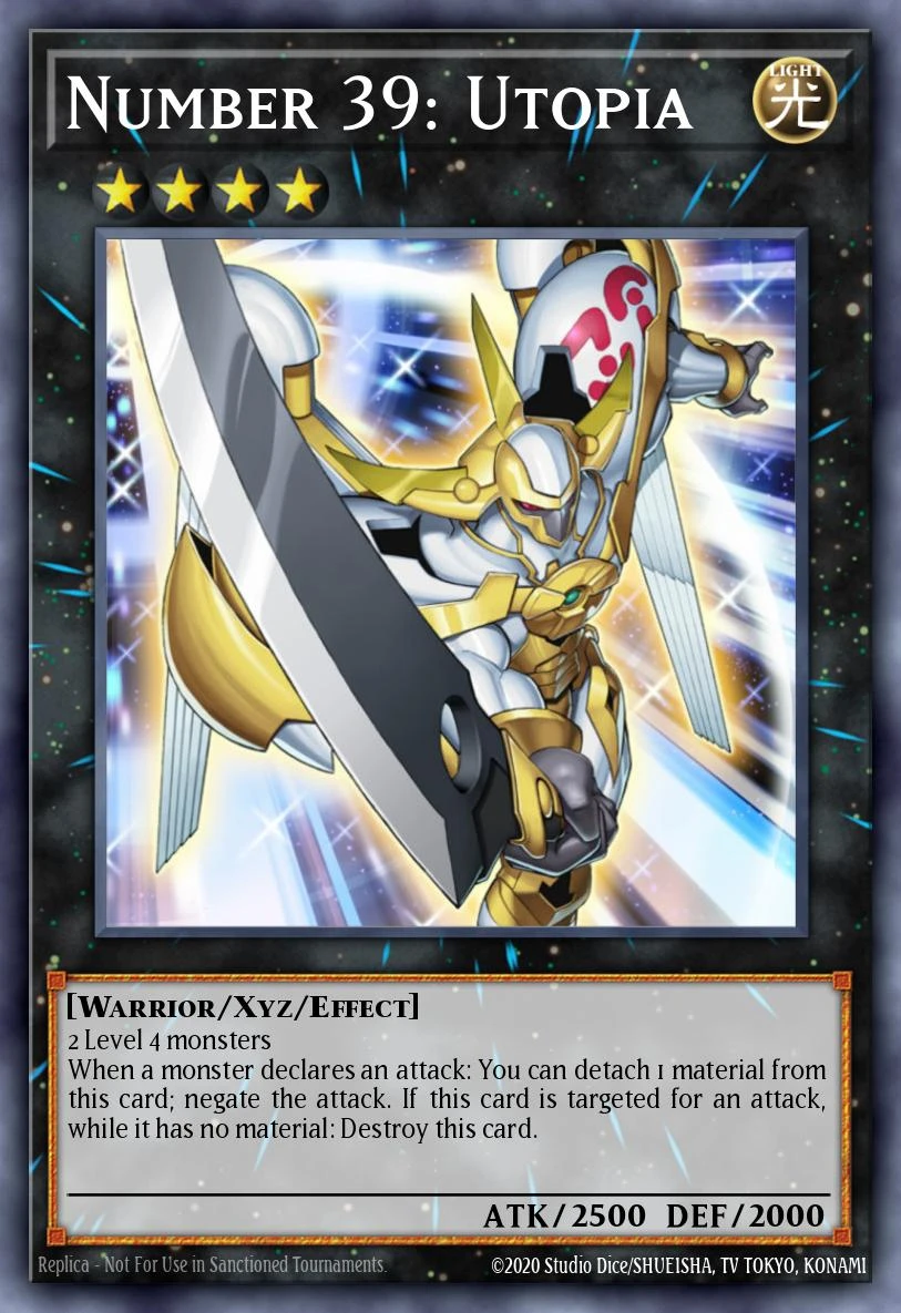 Number 39 Utopia Secret Rare from DUAD Duelist Advance