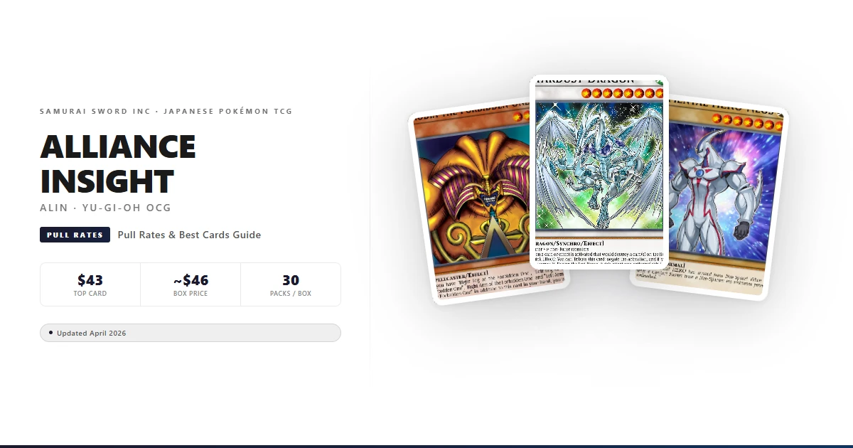 ALIN Alliance Insight Pull Rates, Best Cards & Box Guide (2026)