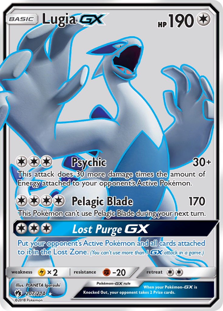 Arte especial de Lugia GX de SM7A Thunderclap Spark