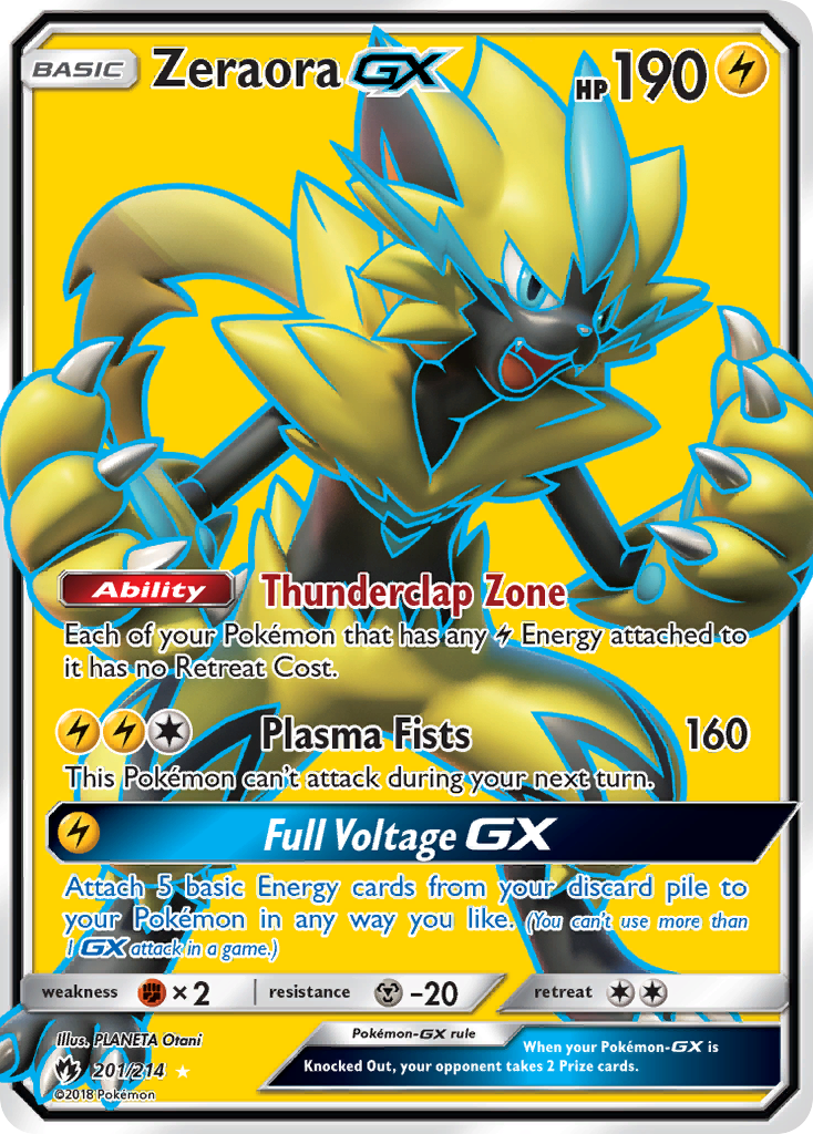Arte especial de Zeraora GX de SM7A Thunderclap Spark