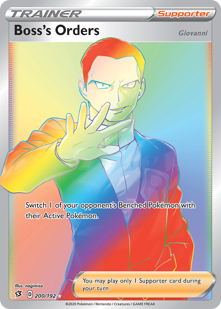 Boss's Orders Giovanni Rainbow from S2 Rebellion Crash