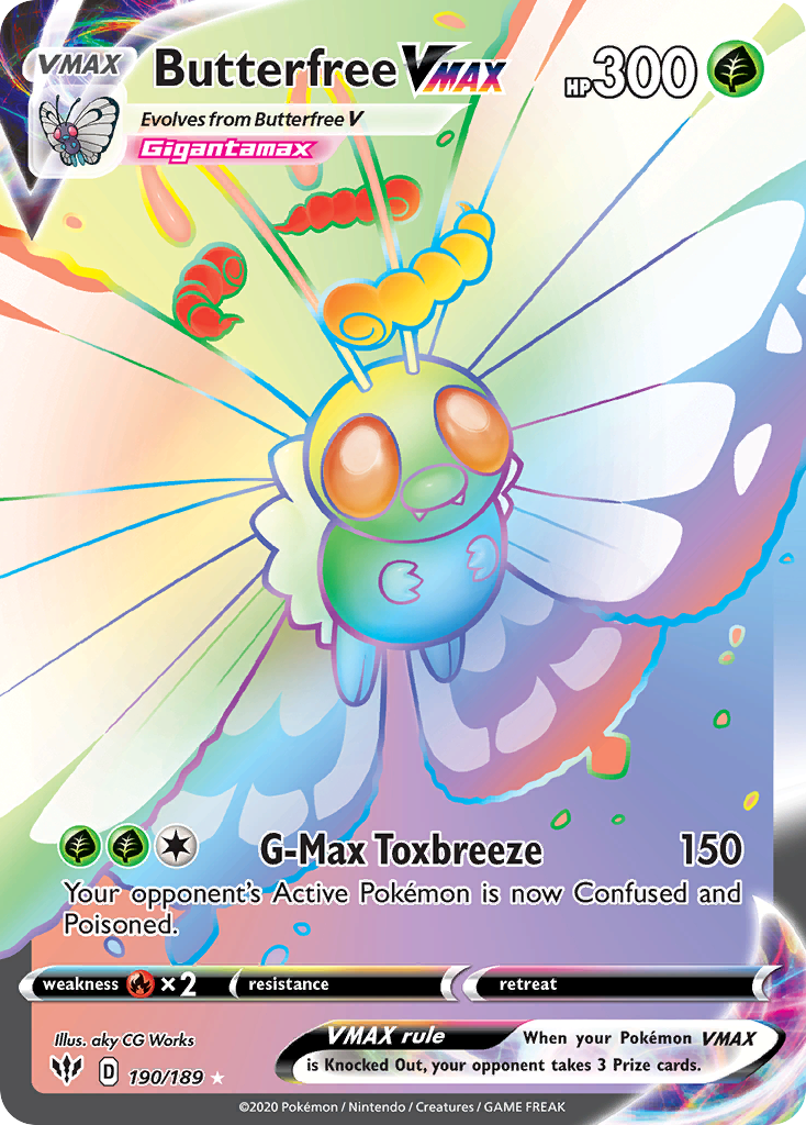 Butterfree VMAX Rainbow de S3 Infinity Zone