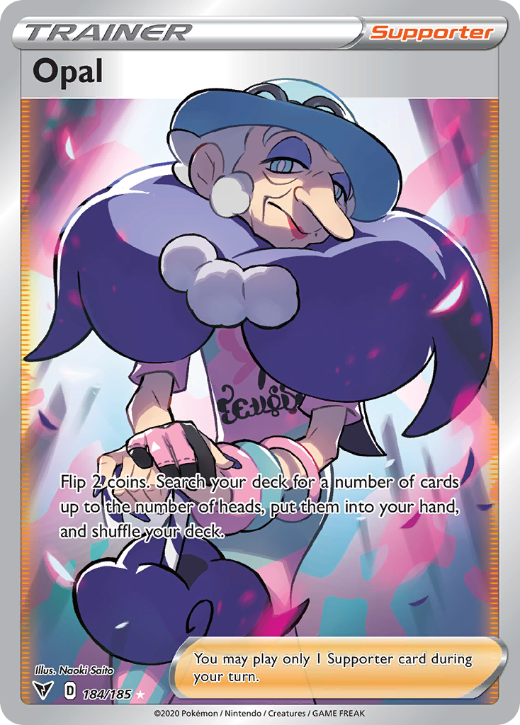Carta de entrenador súper rara Opal de S3a Legendary Heartbeat