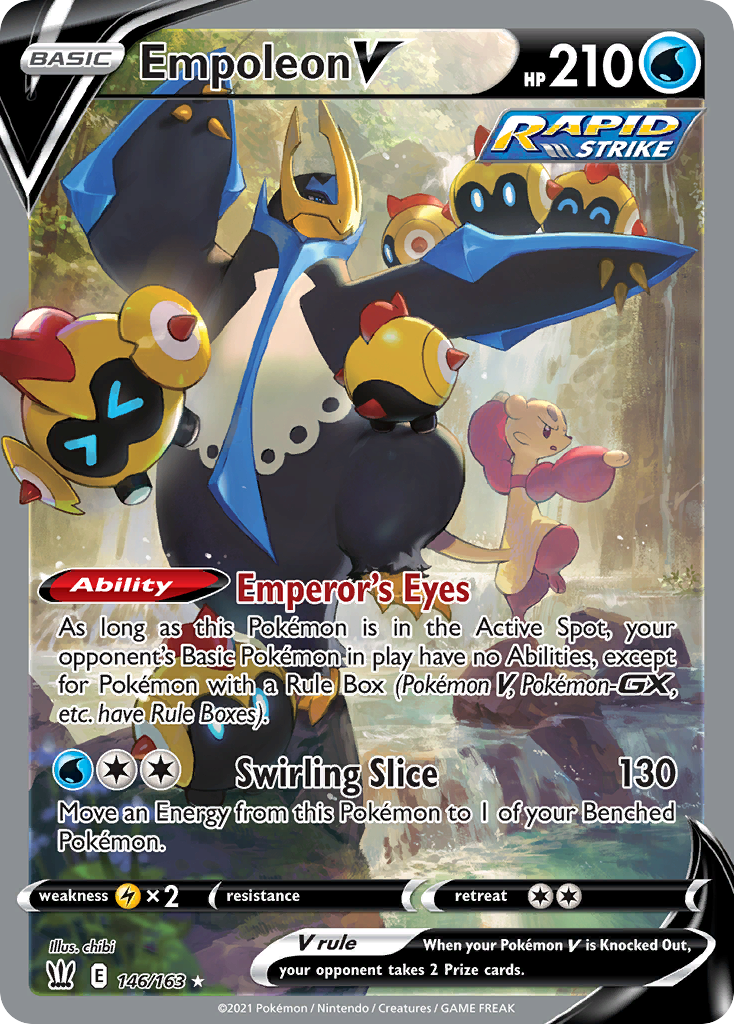 Empoleon V Alt Art from S5R Rapid Strike Master — artwork by chibi
