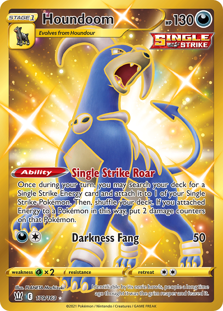 Houndoom Gold Secret Rare (UR) de S5I, PLANETA Mochizuki