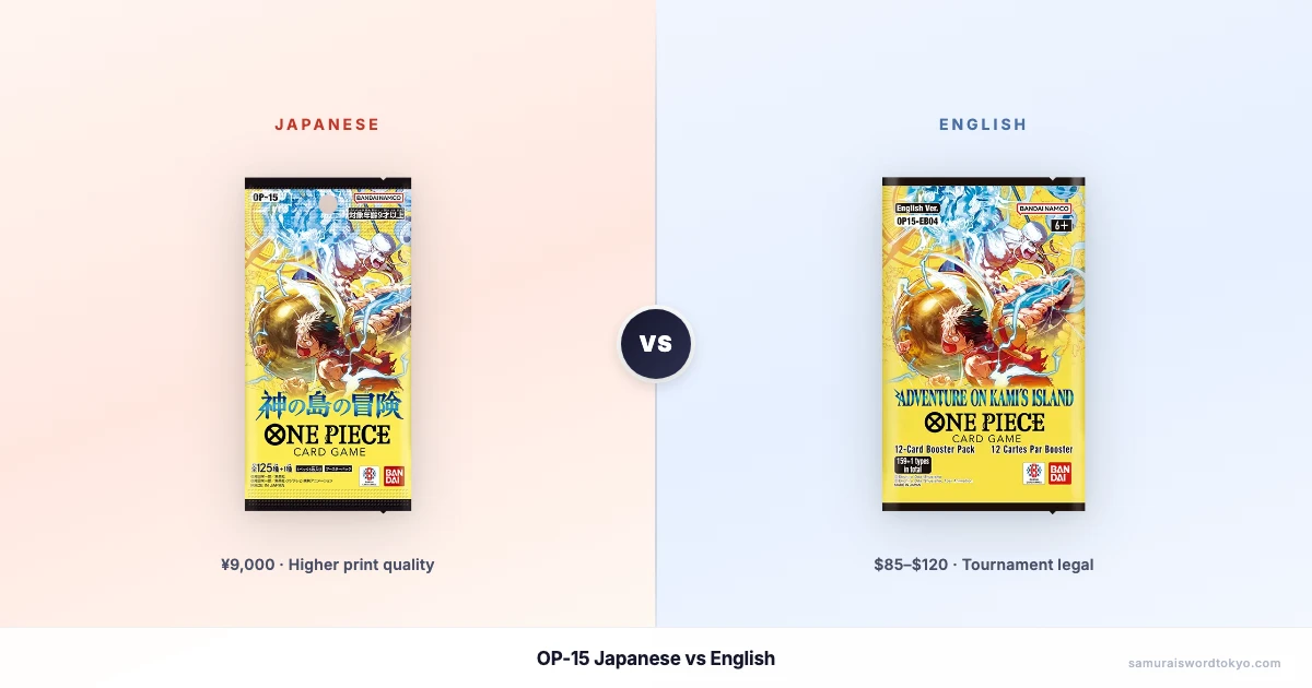 OP-15 Japanese vs English: Which Version Should You Buy?