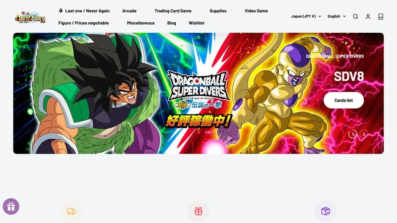 Cardotaku homepage — Japanese trading card game on-demand sourcing shop