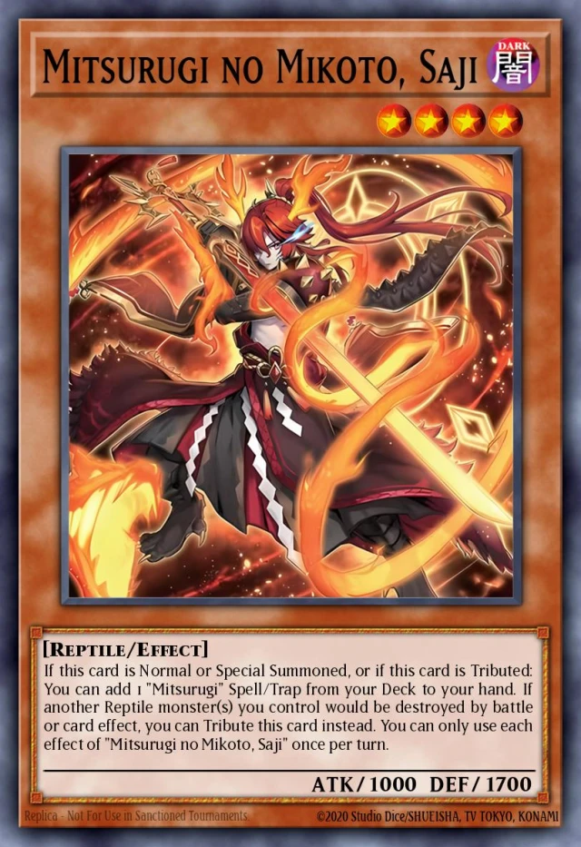 Mitsurugi no Mikoto, Saji SUDA-JP091 - Supreme Darkness Yu-Gi-Oh Card Japanese
