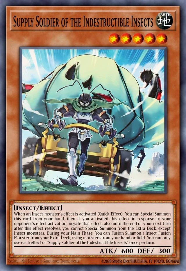 Supply Soldier of the Indestructible Insects ROTA-JP081 - Rage of the Abyss Yu-Gi-Oh Card Japanese