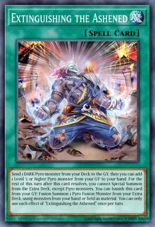 Extinguishing the Ashened LEDE-JP095 - Legacy of Destruction Yu-Gi-Oh Card Japanese