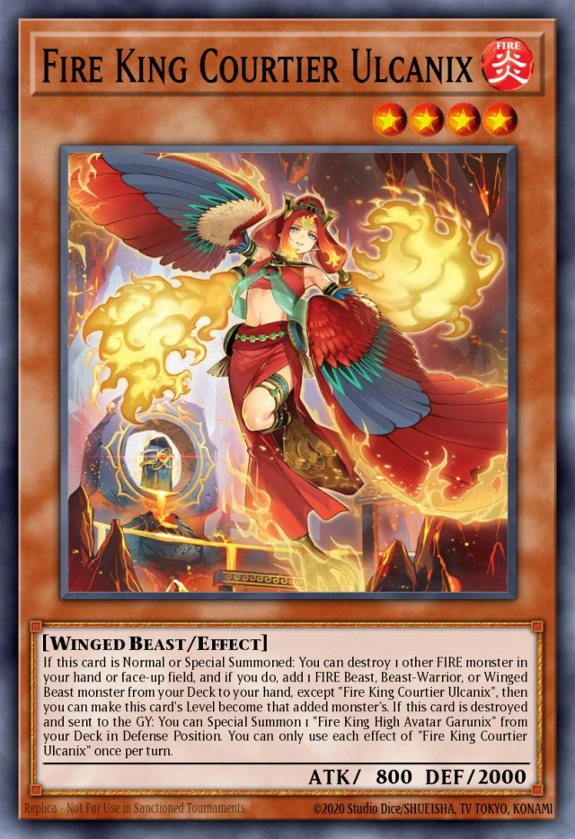 Fire King Courtier Ulcanix ROTA-JP098 - Rage of the Abyss Yu-Gi-Oh Card Japanese