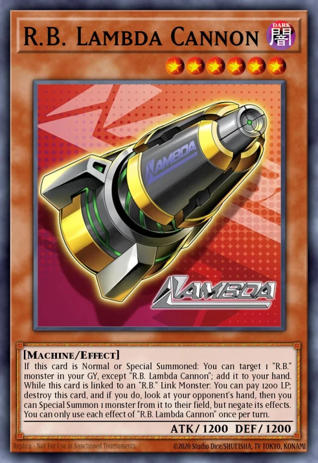 R.B. Lambda Cannon DOOD-JP090 - Doom of Dimensions Yu-Gi-Oh Card Japanese