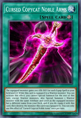 Cursed Copycat Noble Arms DOOD-JP082 - Doom of Dimensions Yu-Gi-Oh Card Japanese