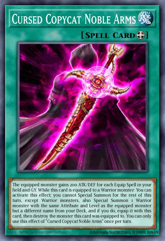 Cursed Copycat Noble Arms DOOD-JP082 - Doom of Dimensions Yu-Gi-Oh Card Japanese