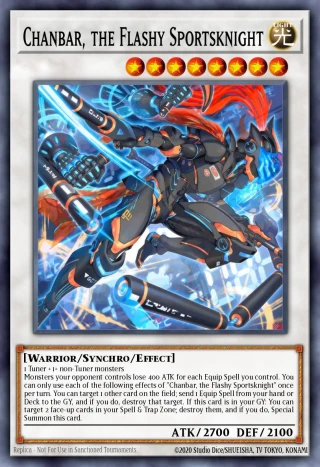 Chanbar, the Flashy Sportsknight DOOD-JP083 - Doom of Dimensions Yu-Gi-Oh Card Japanese