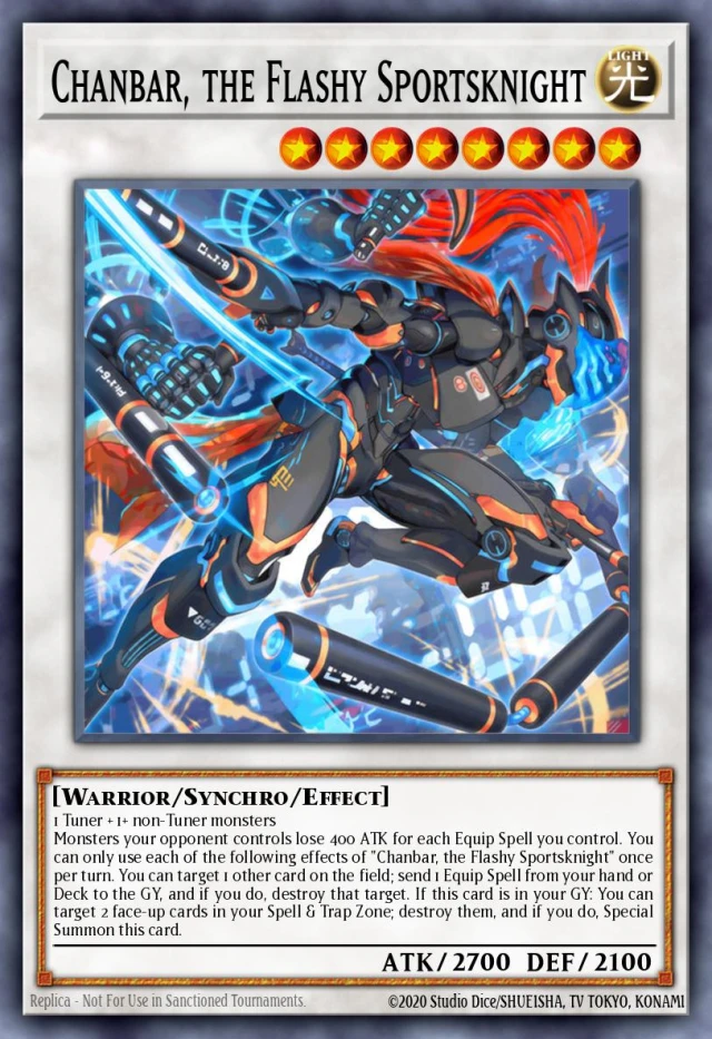 Chanbar, the Flashy Sportsknight DOOD-JP083 - Doom of Dimensions Yu-Gi-Oh Card Japanese