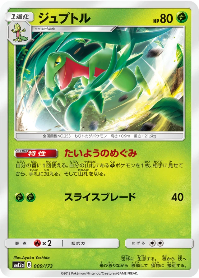 Grovyle #9 - Tag All Stars SM12A Pokemon Card Japanese