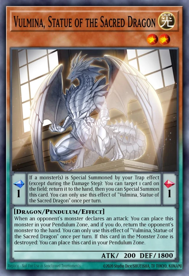 Vulmina, Statue of the Sacred Dragon INFO-JP082 - Infinite Forbidden Yu-Gi-Oh Card Japanese