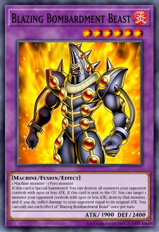 Blazing Bombardment Beast INFO-JP097 - Infinite Forbidden Yu-Gi-Oh Card Japanese
