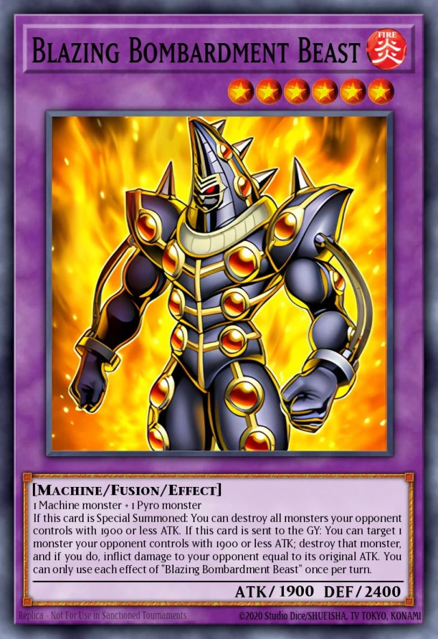Blazing Bombardment Beast INFO-JP097 - Infinite Forbidden Yu-Gi-Oh Card Japanese
