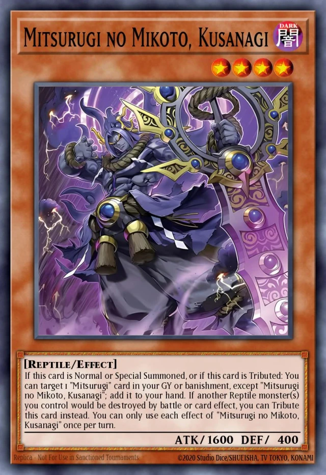 Mitsurugi no Mikoto, Kusanagi SUDA-JP090 - Supreme Darkness Yu-Gi-Oh Card Japanese