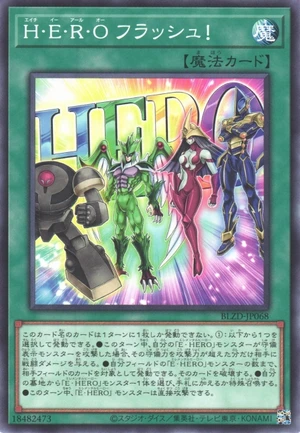 H-E-R-O Flash! BLZD-JP068 - Blazing Dominion Yu-Gi-Oh Card Japanese