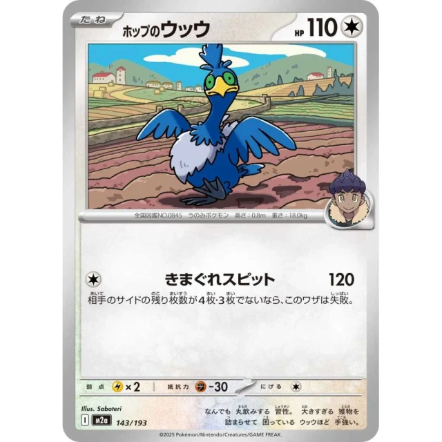Hop's Cramorant #143 - Mega Dream ex M2A Pokemon Card Japanese