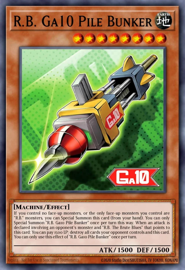 R.B. Ga10 Pile Bunker DOOD-JP092 - Doom of Dimensions Yu-Gi-Oh Card Japanese