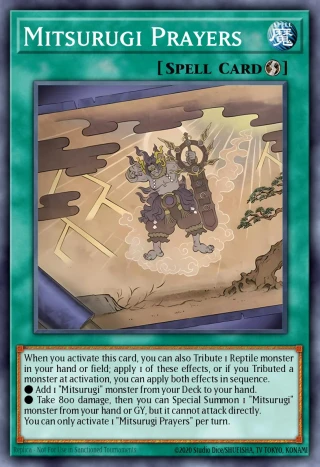 Mitsurugi Prayers SUDA-JP094 - Supreme Darkness Yu-Gi-Oh Card Japanese