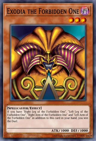 Exodia the Forbidden One Quarter Century Secret Rare from ALIN Alliance Insight