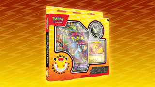Pokemon Day 2026 Collection box with stamped Pikachu promo card and 30th anniversary gold coin
