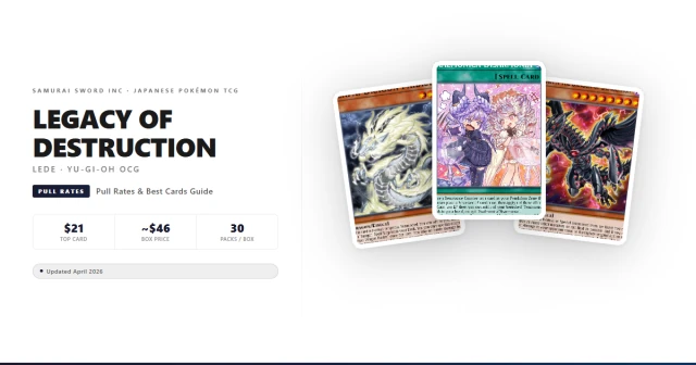 LEDE Legacy of Destruction pull rates and best cards guide
