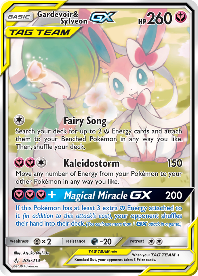 Gardevoir and Sylveon GX Special Art from SM9A Night Unison