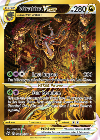Giratina VSTAR Ultra Rare from S12A VSTAR Universe