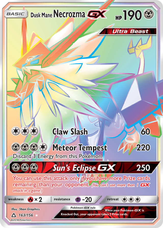 Dusk Mane Necrozma GX Special Art from SM5+ Ultra Force